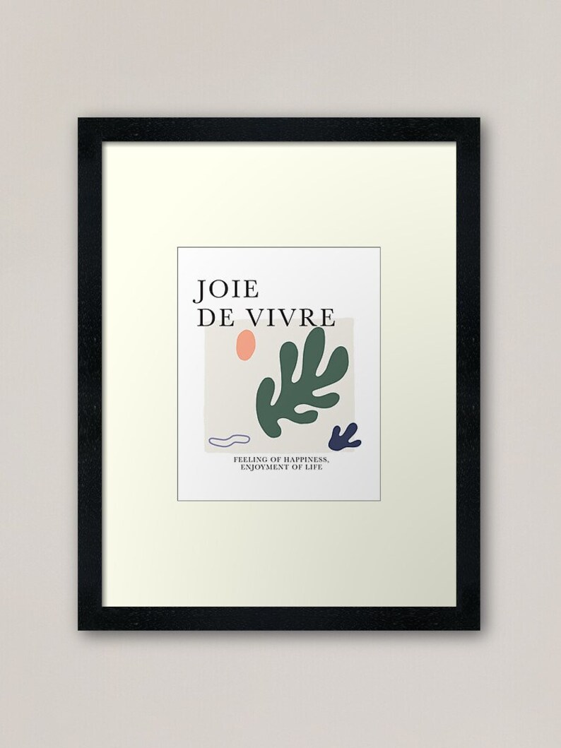 Joie De Vivre / Joy of Living Wall Print / Printable / Digital ...