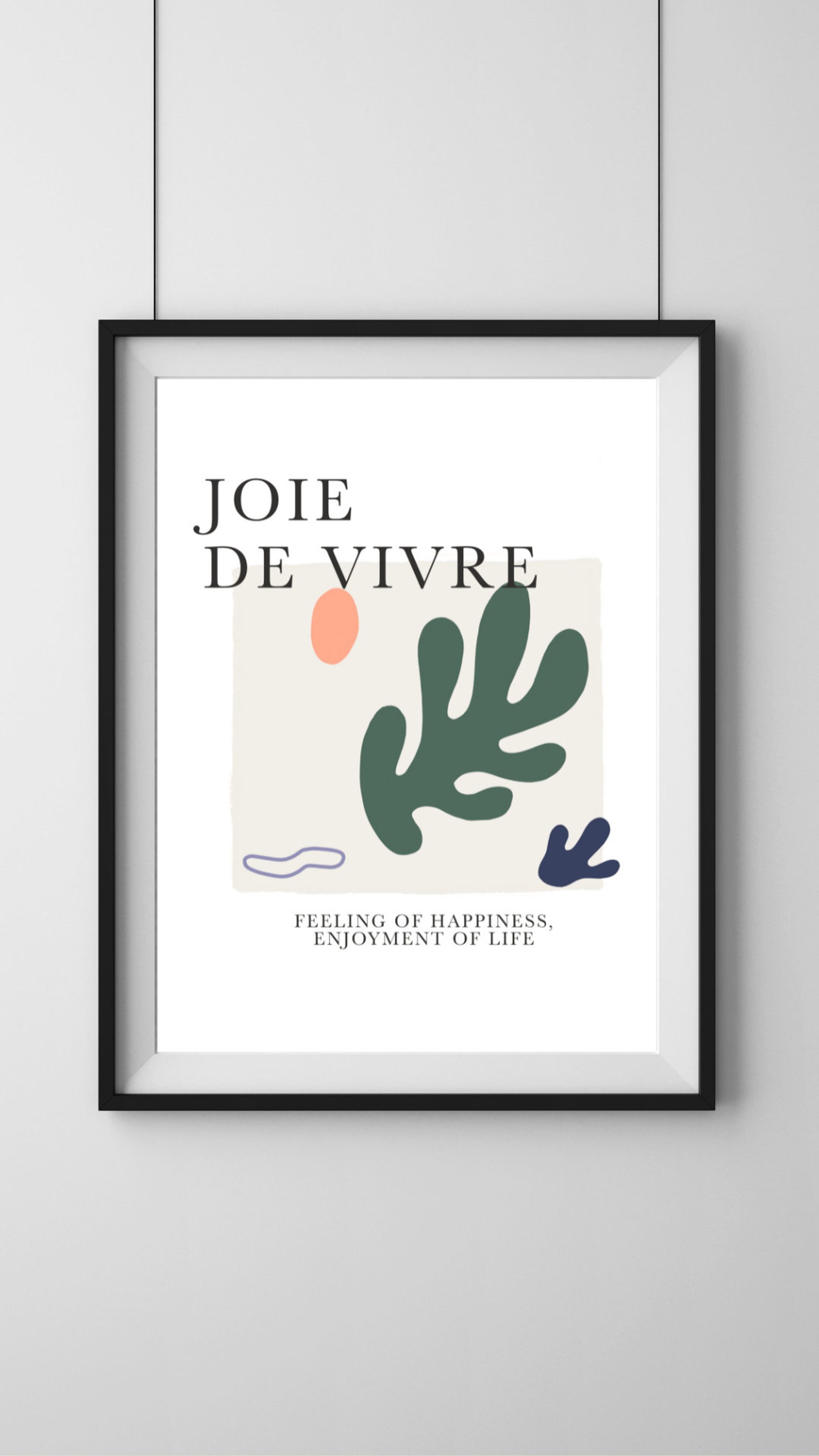 Joie De Vivre / Joy of Living Wall Print / Printable / Digital ...