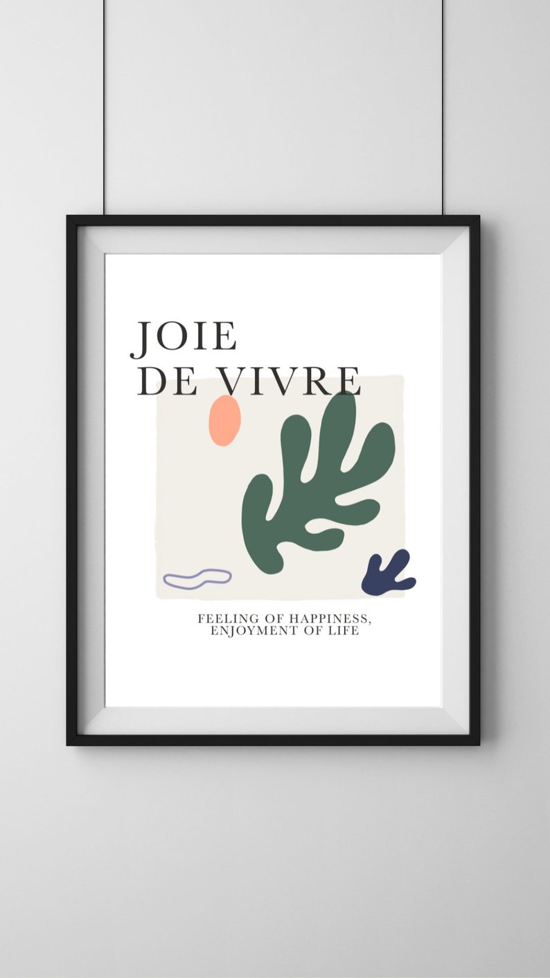 Joie De Vivre / Joy of Living Wall Print / Printable / Digital ...