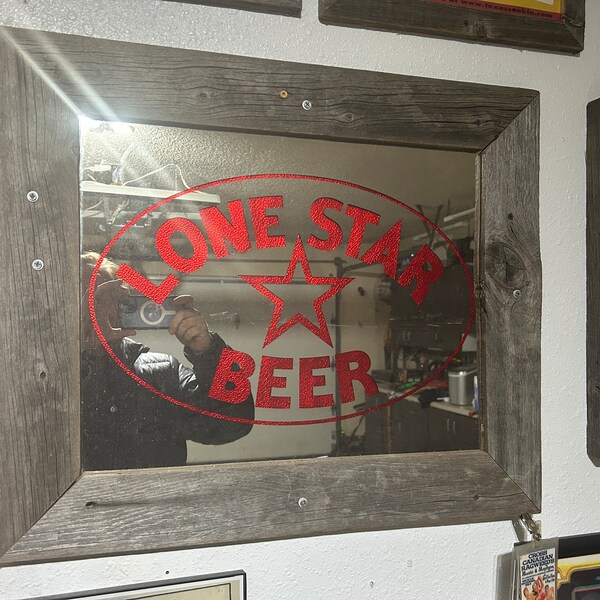 Lone Star Beer Mirror Etsy