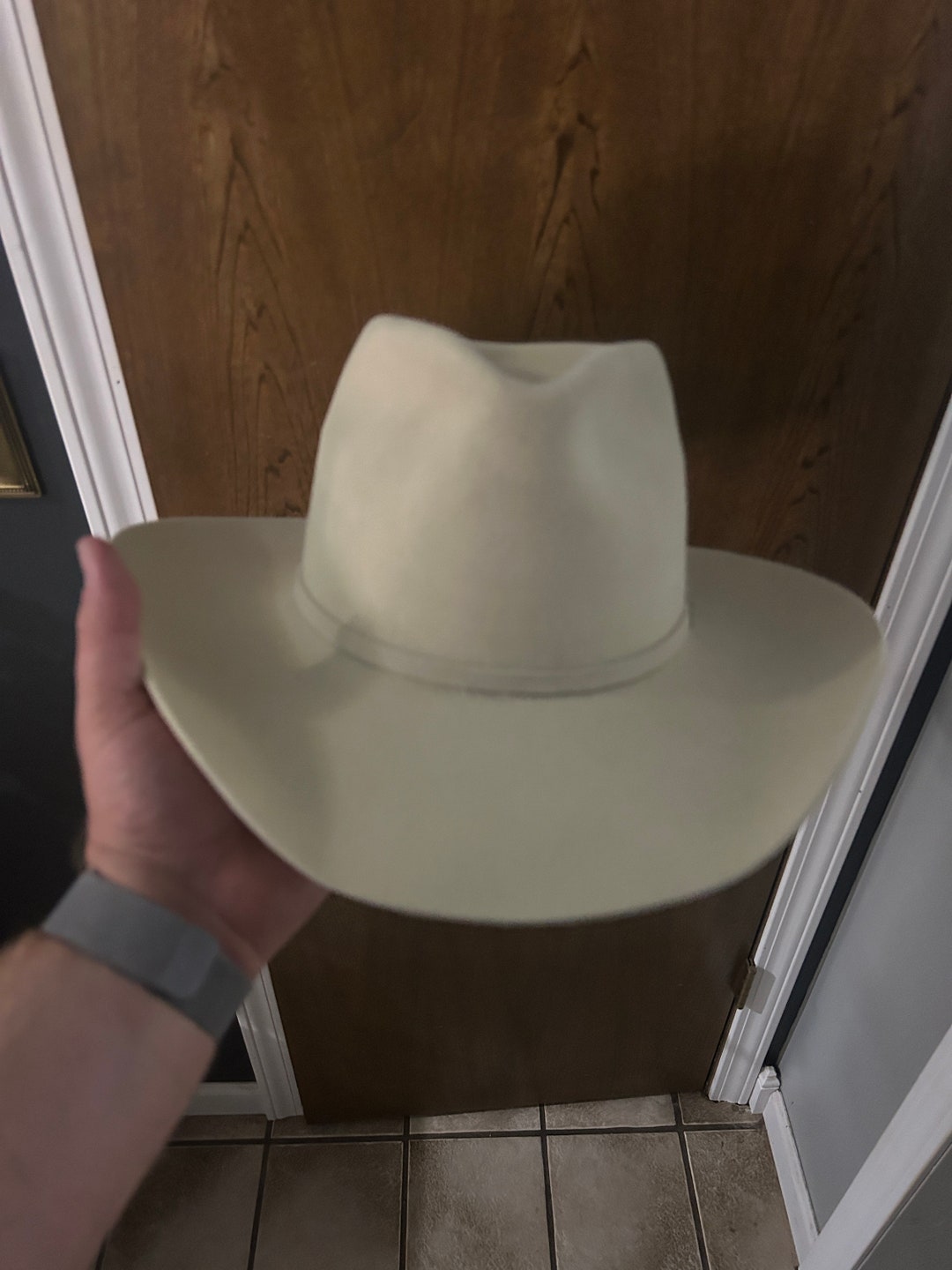 Chapeau de cow-boy Resistol 5X Roughstock Cattleman noir vintage
