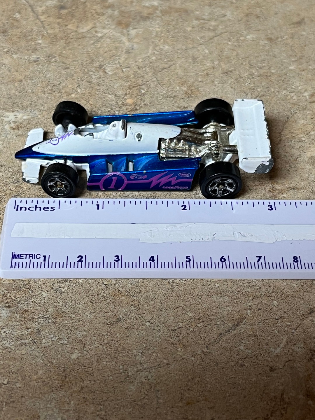 Hot Wheels 1982 Formula 1 White Blue & Purple Car Etsy