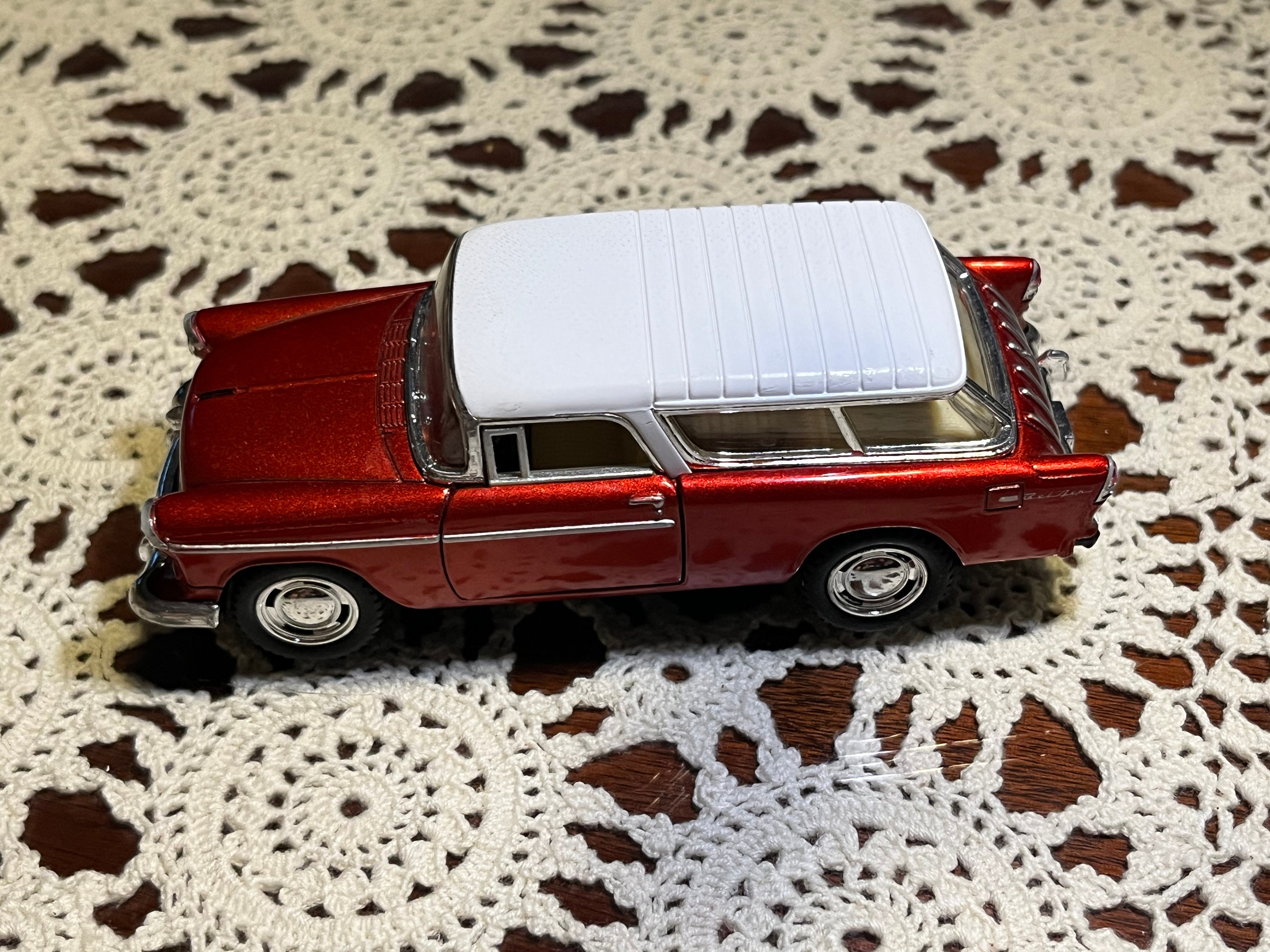 Kinsmart Red 1955 Chevy Nomad Model Car 1 40 Scale Etsy Canada