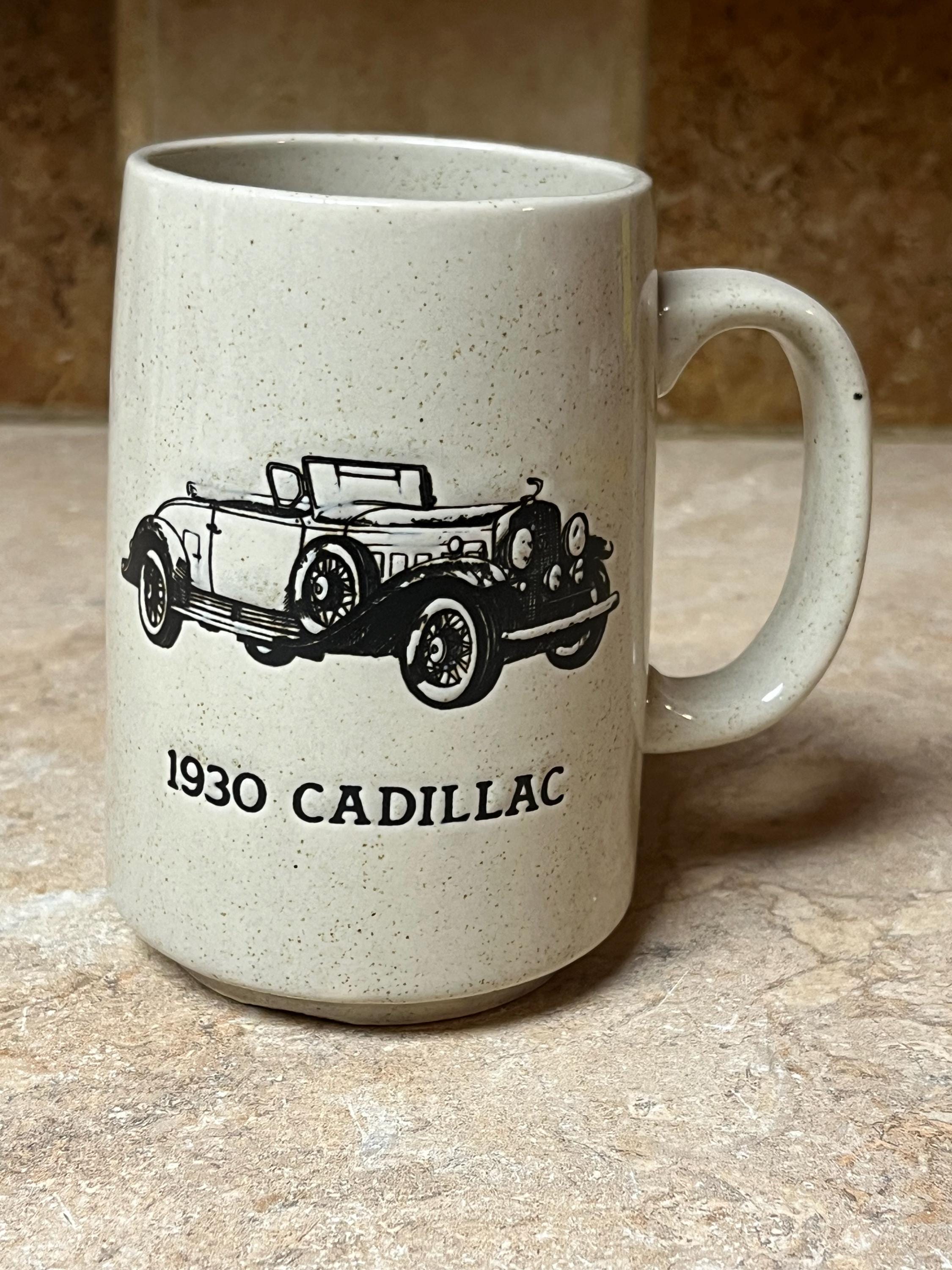 Speckled Stoneware Coffee Mug "1930 Cadillac" - Etsy