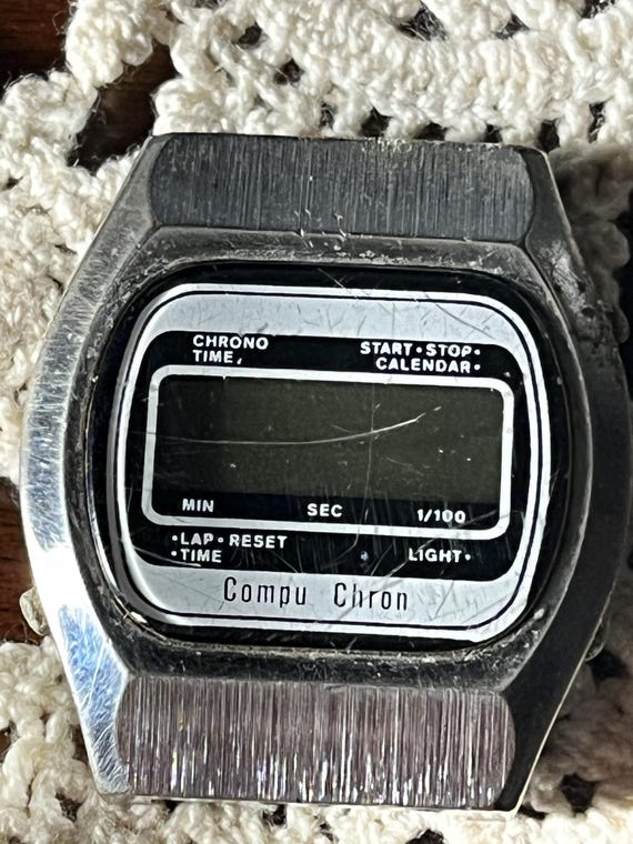 Compu Chron Watch Etsy