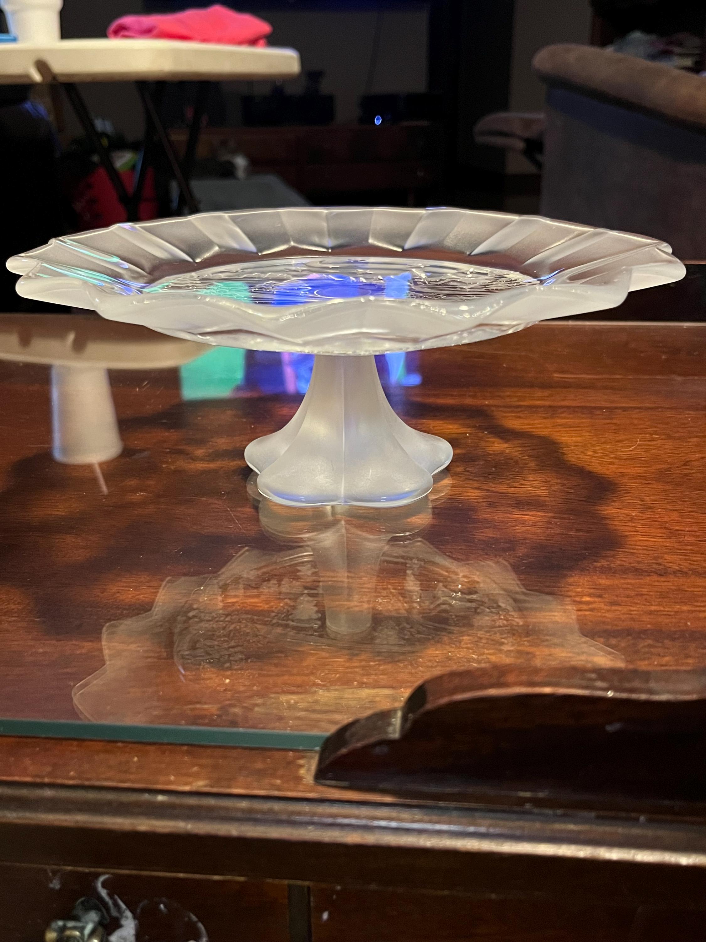 Crystal Holiday Cake Stand