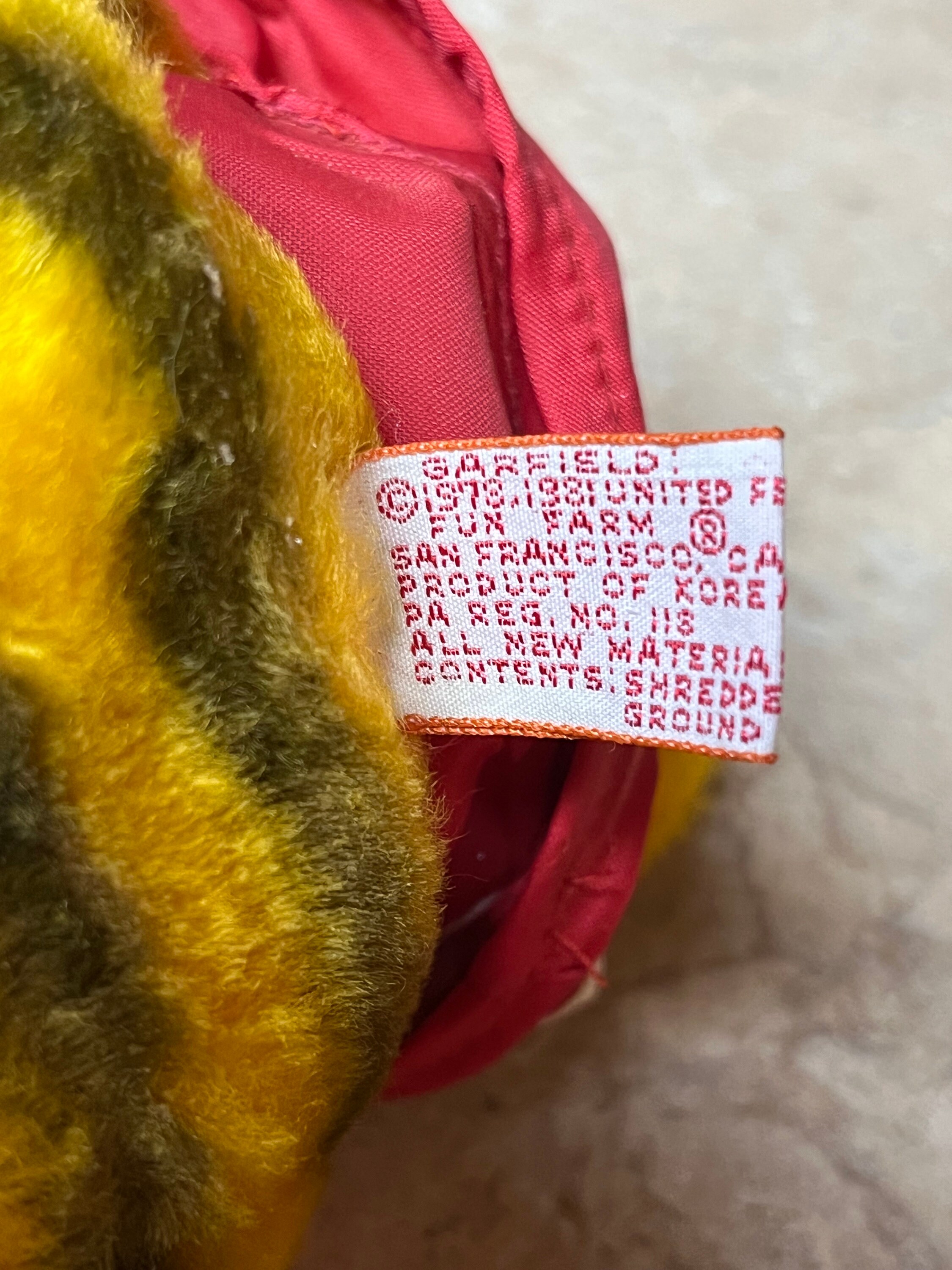 ヴィンテージ ガーフィールド ぬいぐるみ：ジョガー衣装、8