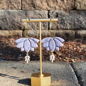 Grey Vibes Polymer Clay Dangle Earrings | Handmade Earrings | Statement Earrings