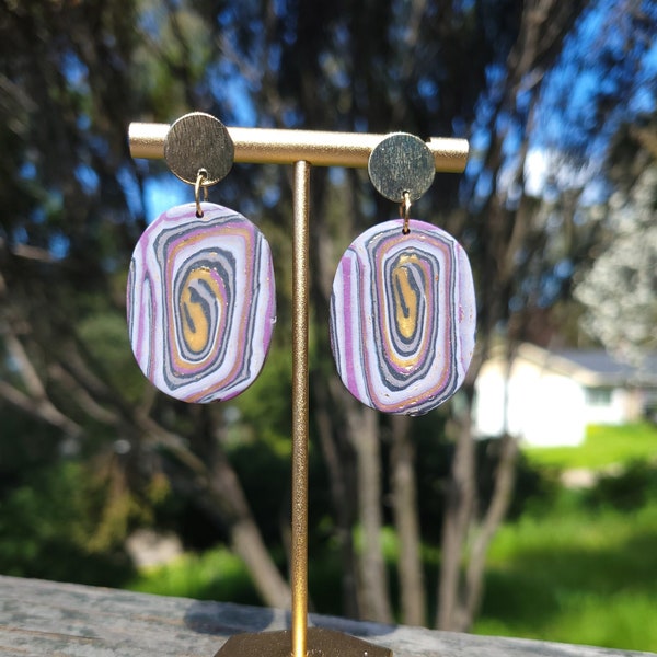 Agate Wannabe | Dangle Earrings | Handmade Earrings | Statement Earrings | Unique Earrings | Handcrafted Jewelry