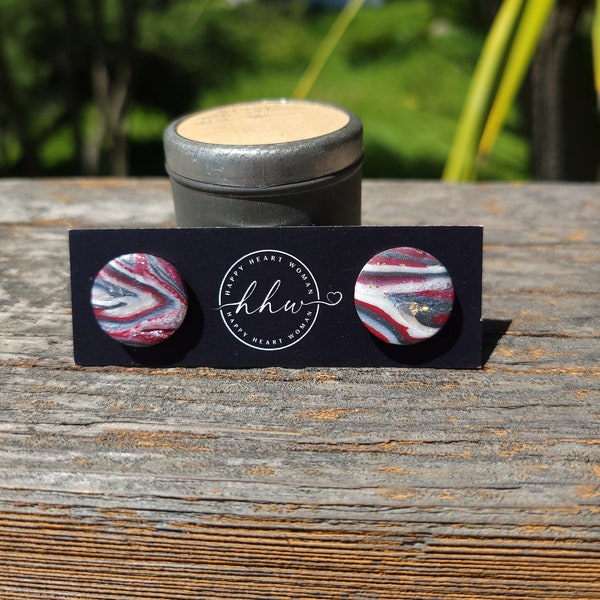 Agate Wannabe | Stud Earrings | Handmade Earrings | Statement Earrings | Unique Earrings | Handcrafted Jewelry