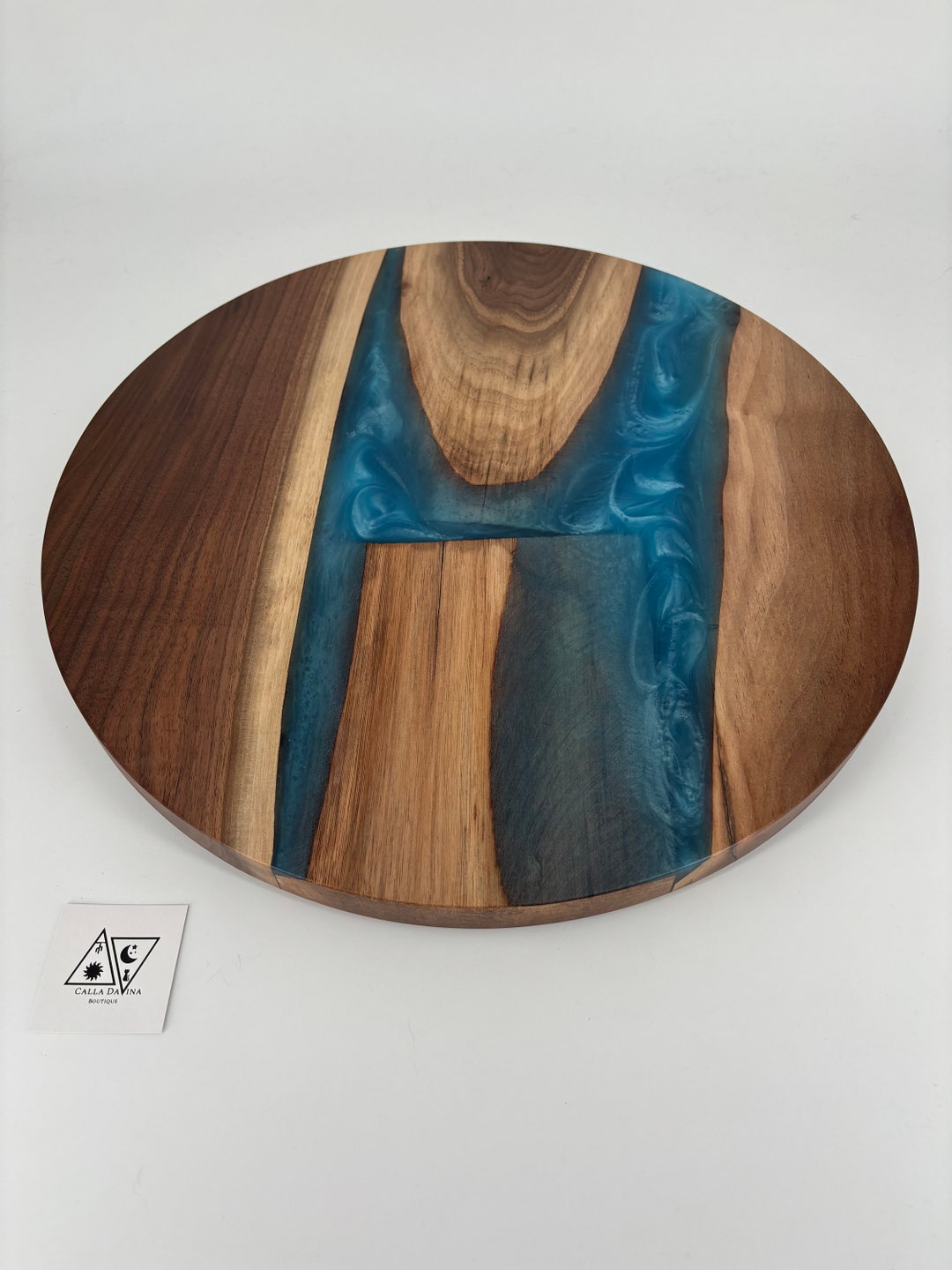 Lazy Susan Kitchen Table Centerpiece 17 Round Rustic Etsy