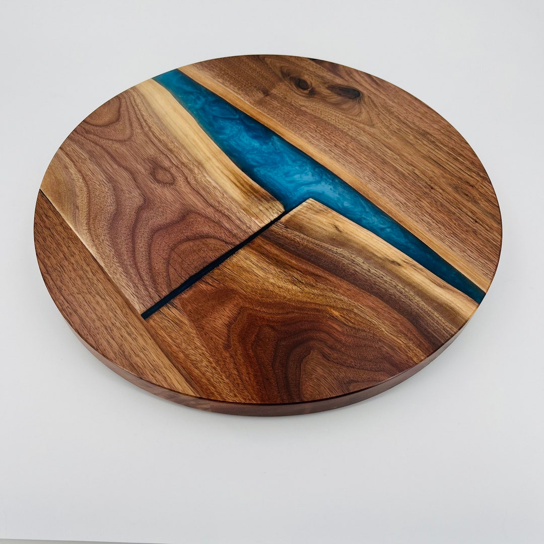 Lazy Susan Kitchen Table Centerpiece 17 Round Rustic Etsy