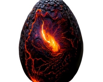 Dragon Egg Transparent Sticker 2”x3”