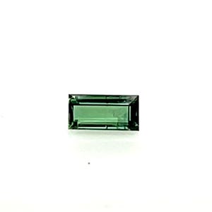 Natürlicher Grüner Turmalin || Baguette Form || 0.79CTS, 7,4x3,6 MM || Perfekt für Ring & Ohrringe || Kostenloser Versand ||