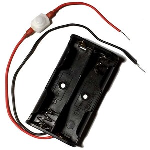 AA or AAA Battery Holder with On/Off Switch