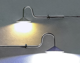 Miniature Gooseneck Lamp for Models by Evan Designs | Super Bright Micro LEDs! | Add This Working Lamp to Your Layouts, Buildings and More!