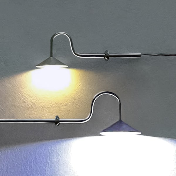 Miniature Gooseneck Lamp for Models by Evan Designs | Super Bright Micro LEDs! | Add This Working Lamp to Your Layouts, Buildings and More!