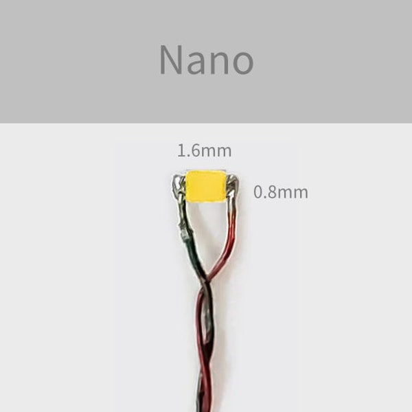 Miniature LED Lighting Kit, "Nano" LEDs with Reverse Momentary Switch