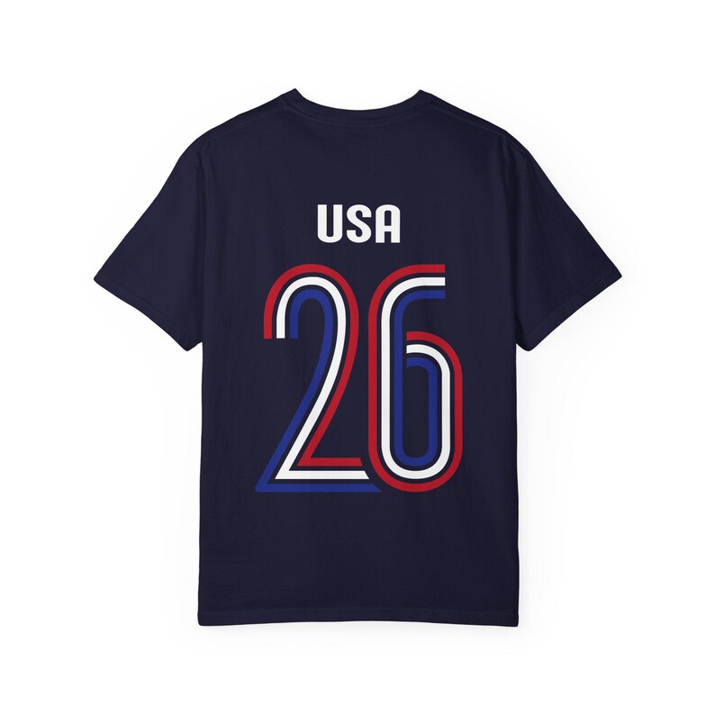 USA '26 Fussball Jersey Tee | Komfort Colors® American Football Shirt | USMNT Fanbekleidung Bild 11