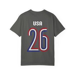USA '26 Fussball Jersey Tee | Komfort Colors® American Football Shirt | USMNT Fanbekleidung Bild 8