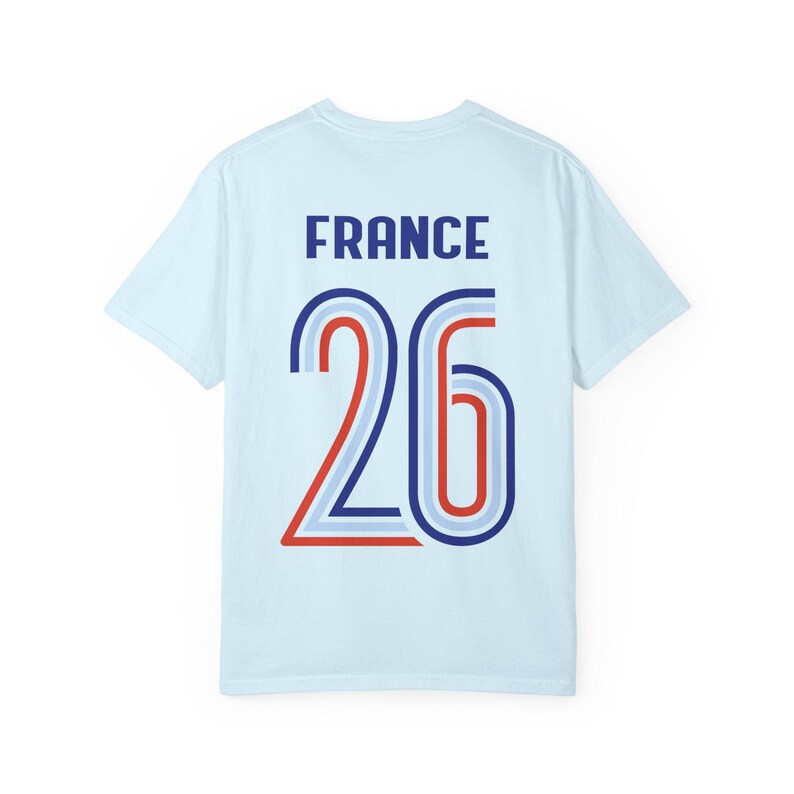 T-shirt Coupe du Monde France '26 en jersey rétro | T-shirt de football Les Bleus | Cadeau de fan de football français pour lui image 6