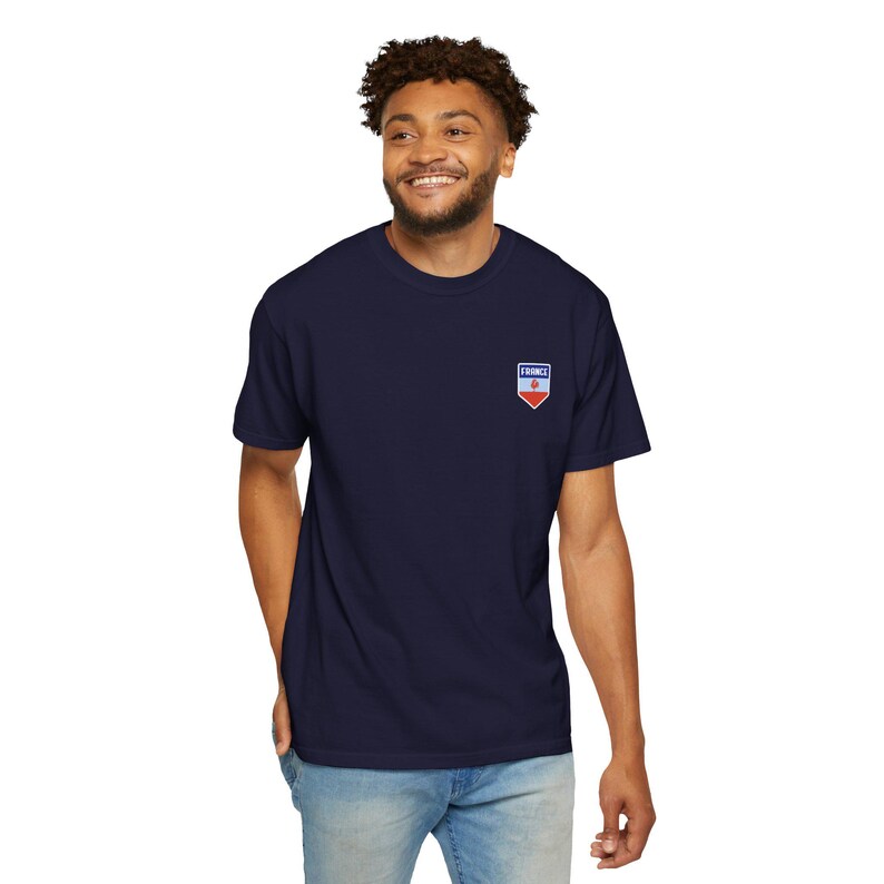 T-shirt Coupe du Monde France '26 en jersey rétro | T-shirt de football Les Bleus | Cadeau de fan de football français pour lui image 15