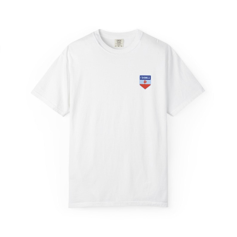 T-shirt Coupe du Monde France '26 en jersey rétro | T-shirt de football Les Bleus | Cadeau de fan de football français pour lui image 3
