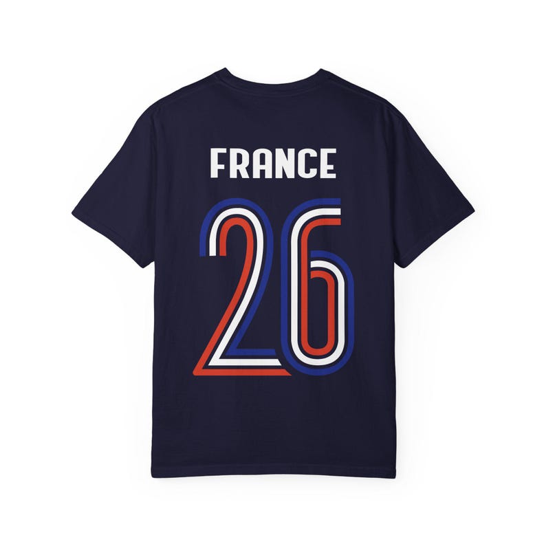 T-shirt Coupe du Monde France '26 en jersey rétro | T-shirt de football Les Bleus | Cadeau de fan de football français pour lui image 9