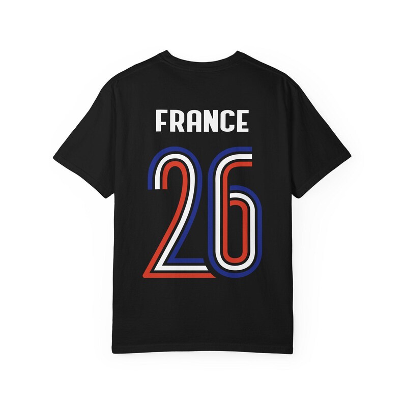 T-shirt Coupe du Monde France '26 en jersey rétro | T-shirt de football Les Bleus | Cadeau de fan de football français pour lui image 11