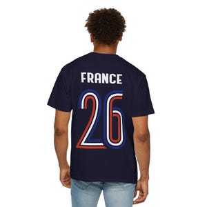 T-shirt Coupe du Monde France '26 en jersey rétro | T-shirt de football Les Bleus | Cadeau de fan de football français pour lui image 19