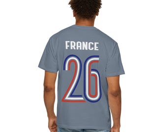 Camiseta retro de la Copa Mundial de Francia '26 / Camiseta de fútbol de Les Bleus / Regalo para aficionado al fútbol francés