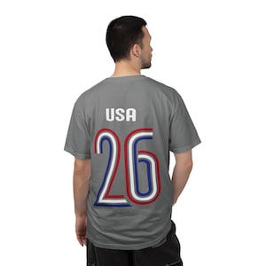 USA '26 Fussball Jersey Tee | Komfort Colors® American Football Shirt | USMNT Fanbekleidung Bild 15