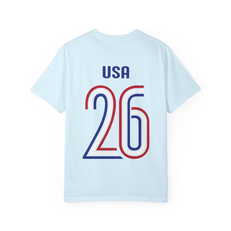 USA '26 Fussball Jersey Tee | Komfort Colors® American Football Shirt | USMNT Fanbekleidung Bild 10