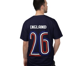 Camiseta de fútbol de Inglaterra '26 / Camiseta del Mundial / Regalo para aficionados al fútbol inglés / Día del partido