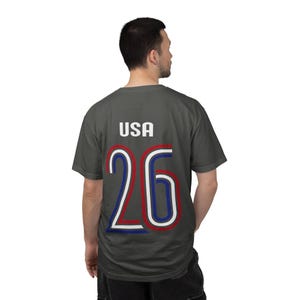 USA '26 Fussball Jersey Tee | Komfort Colors® American Football Shirt | USMNT Fanbekleidung Bild 14