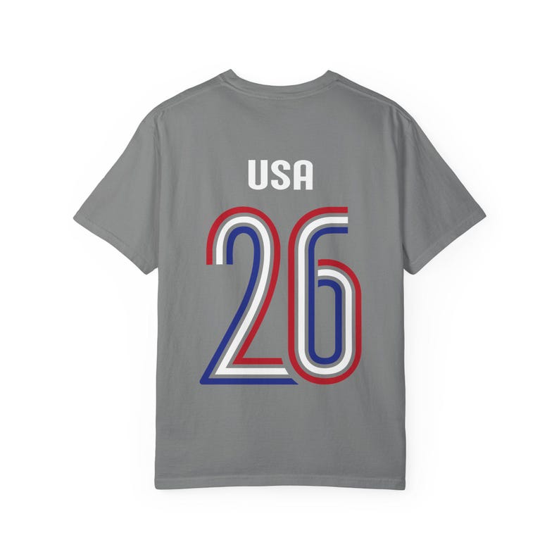 USA '26 Fussball Jersey Tee | Komfort Colors® American Football Shirt | USMNT Fanbekleidung Bild 9