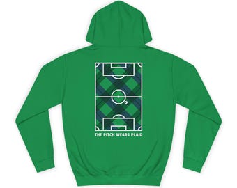 Sudadera con capucha Tartan Pitch / Sudadera de fútbol escocés / Regalo del ejército Tartan