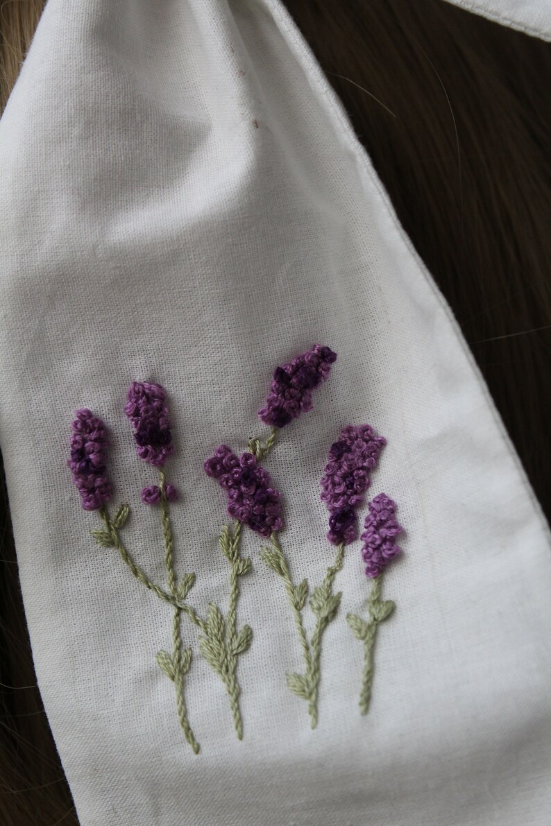 Embrodidered Bow Lavander image 5