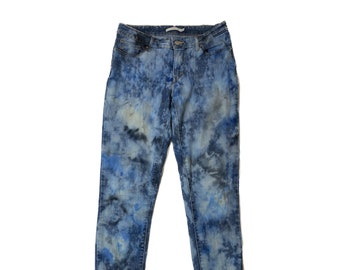 Levi's Hand Dyed 711 Skinny Blue Jeans