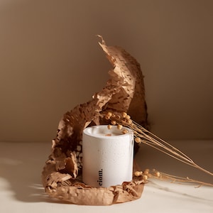 Luxury Concrete Candle | Handmade Soy Wax in Aesthetic Cement Vessel | Minimalist  Home Decor | Candle Gift for Him or Her | Scented Candle
