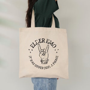 Elder Emo tote, Emo tote, Emo Subculture tote, Emo Gift, Emo Tees, Emo T-tote, Scene tote, It was never a phase
