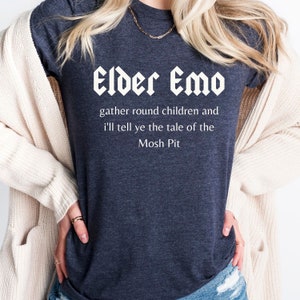 Elder Emo, Elder Emo Shirt, Emo Shirt, Geriatric Emo, Emo Subculture Shirt, Emo Gift, Emo Tees, Scene shirt, It was never a phase