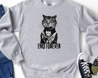 Forever Emo, Elder Emo Sweatshirt, Emo Shirt, Emo Subculture Shirt, Emo Gift, Emo Tees, Emo T-shirt, Scene shirt, It was never a pha