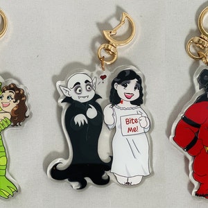 Monsters and Maidens Charms Acrylic Keychains