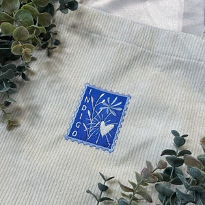 INDIGO- Embroidered Tote Bag