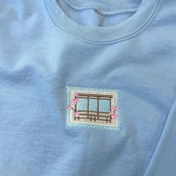 Spring Day Embroidered Crewneck