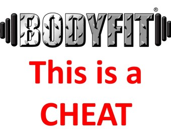 BODYFIT This is a CHEAT Sticker/Seal