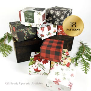 Christmas Mini Gift Box – Stocking Stuffer Packaging for Jewelry, Treats & Small Gifts – 18 Designs