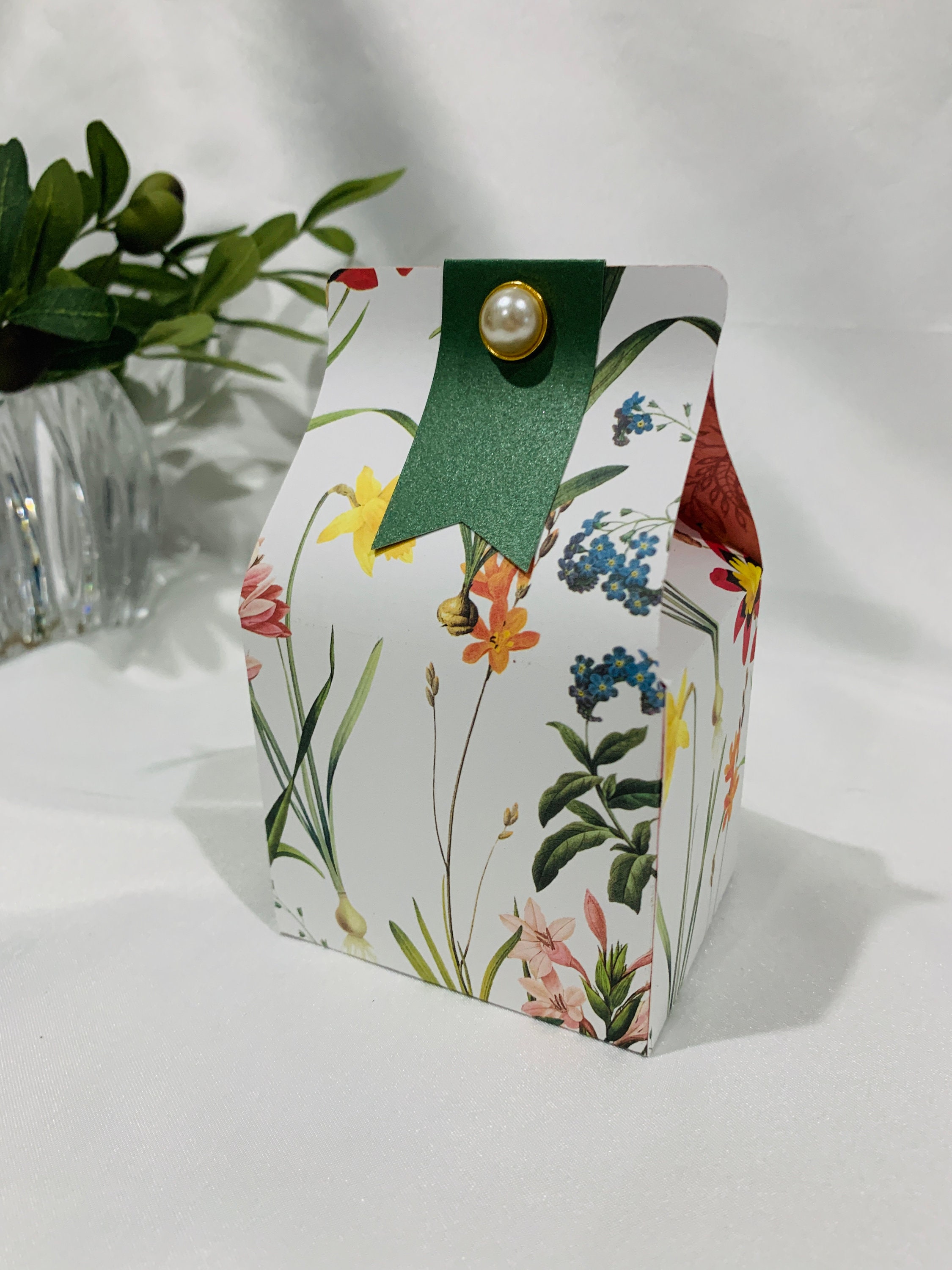 Wildflower Favor Box Bridal Shower Perfect for Baby Showers & Weddings ...