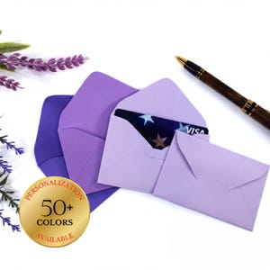 Gift Card Envelopes with Tuck-In Flap | Mini Envelopes for Weddings & Gifts